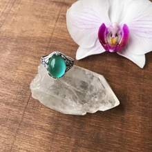 1入組復古溫度感應變色裝飾用品圓環適合女士日常穿著 - 銀色 - 查看 2