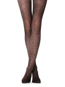 Women Tights - 黑色 - 查看 4