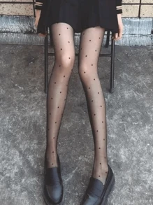 Women Tights - 黑色 - 查看 2