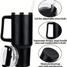 40盎司不銹鋼保溫水瓶手柄杯-非常適合家庭廚房、旅行和生日禮物!