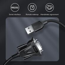 Llano USB 至 RS232 COM 串行 PDA9 DB9 针电缆适配器，带 PL2303 芯片组，连接计算机考勤收银机打印编程机，适用于条码扫描仪/POS/打印机/调制解调器-3.9 英尺 - 黑色 - 查看 7