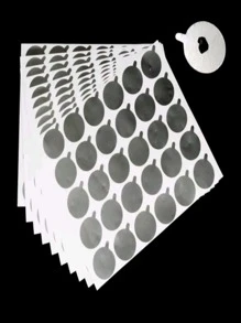 300 Stickers Para Pegamento Aplicación De Pestañas - Plateado - Ver 3