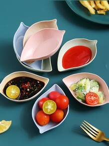 Juego de 4 piezas de platos con diseño de hojas, para la cocina, regalo de Navidad