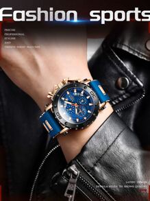 LIGE 圓錶盤石英手錶