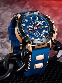 LIGE 圓錶盤石英手錶