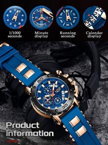 LIGE 圓錶盤石英手錶