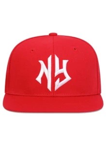 1pc Men's Hip Hop Style Geometric Embroidery Outdoor Adjustable Sun Protection Casual Hat, Spring/fall