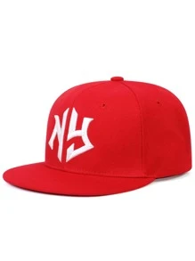 1pc Men's Hip Hop Style Geometric Embroidery Outdoor Adjustable Sun Protection Casual Hat, Spring/fall