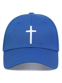 1pc Men's Embroidery Detail Baseball Cap For Outdoor, Sun Protection And Leisure Activities In Spring And Autumn, Suitable For Travel, Beach Parties Street - Blue - View 2