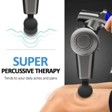 Deep Tissue Massage Gun for Athlete with Adjustable Arm - Black - View 5