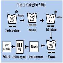 Thẳng tắp tự nhiên Sợi tổng hợp Mặt trước Ren Tóc giả 20in Mật độ 150% Ở giữa Phần Em bé Tóc Sắt - màu đen - Xem 7