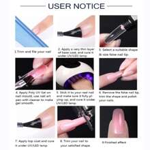 Set Decoracion Uñas Acrilicas Polygel Pulidora Uñas/32piezas - Multicolor - Ver 5