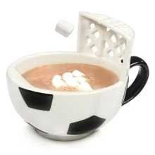 Taza de Cerámica Para Cafe en Forma de Balon De Futbol - Multicolor - Ver 1