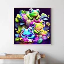 1 pieza Pintura diamante creativo con rana casa adorno - Multicolor - Ver 2