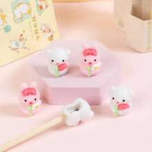 2pcs/set Cartoon Animal Shaped Pencil Sharpener - Multicolor - View 3