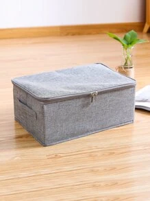 2 件/套 可折叠可洗拉链布艺收纳盒，容量大，防尘防潮，适用于衣物、衣柜、家居用品（2 件同尺寸）装饰品 秋季装饰 节日装饰 房间装饰 家居装饰 秋季装饰 卧室装饰 - 灰色 - 查看 9