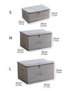 2 件/套 可折叠可洗拉链布艺收纳盒，容量大，防尘防潮，适用于衣物、衣柜、家居用品（2 件同尺寸）装饰品 秋季装饰 节日装饰 房间装饰 家居装饰 秋季装饰 卧室装饰 - 灰色 - 查看 10