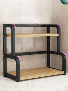 Estante de almacenamiento de cocina para con Utensilios - Marrón - Ver 4