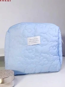 1入組ins風格化妝包適合女士2023,時尚便攜,迷人的,大容量,皮膚護理&洗漱用品小袋 - 彩色 - 查看 5