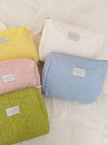 1入組ins風格化妝包適合女士2023,時尚便攜,迷人的,大容量,皮膚護理&洗漱用品小袋 - 彩色 - 查看 3