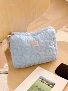 1入組ins風格化妝包適合女士2023,時尚便攜,迷人的,大容量,皮膚護理&洗漱用品小袋 - 彩色 - 查看 1