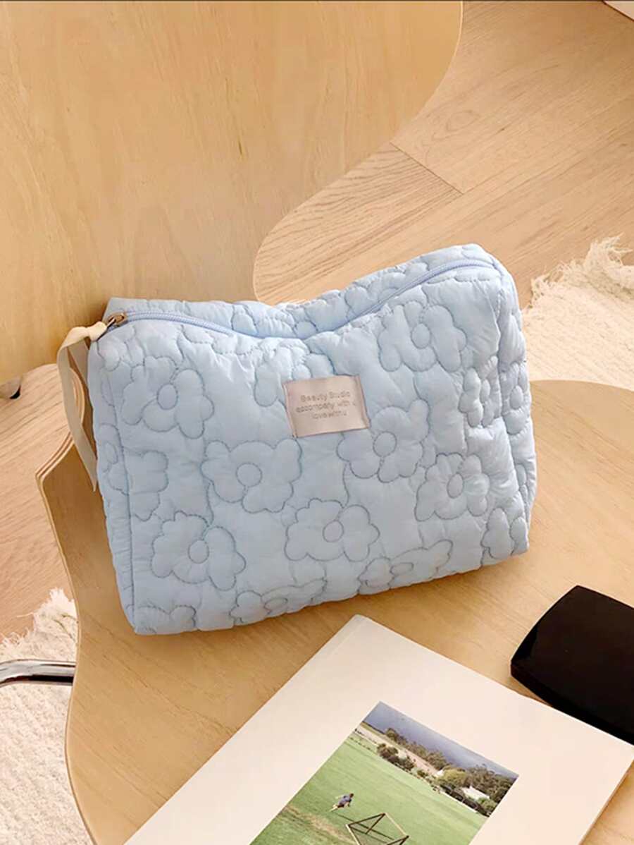 1入組ins風格化妝包適合女士2023,時尚便攜,迷人的,大容量,皮膚護理&洗漱用品小袋 - 彩色 - 查看 1