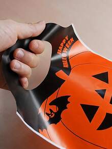 50入組橘色南瓜頭設計萬聖節禮品糖果袋 - 彩色 - 查看 4