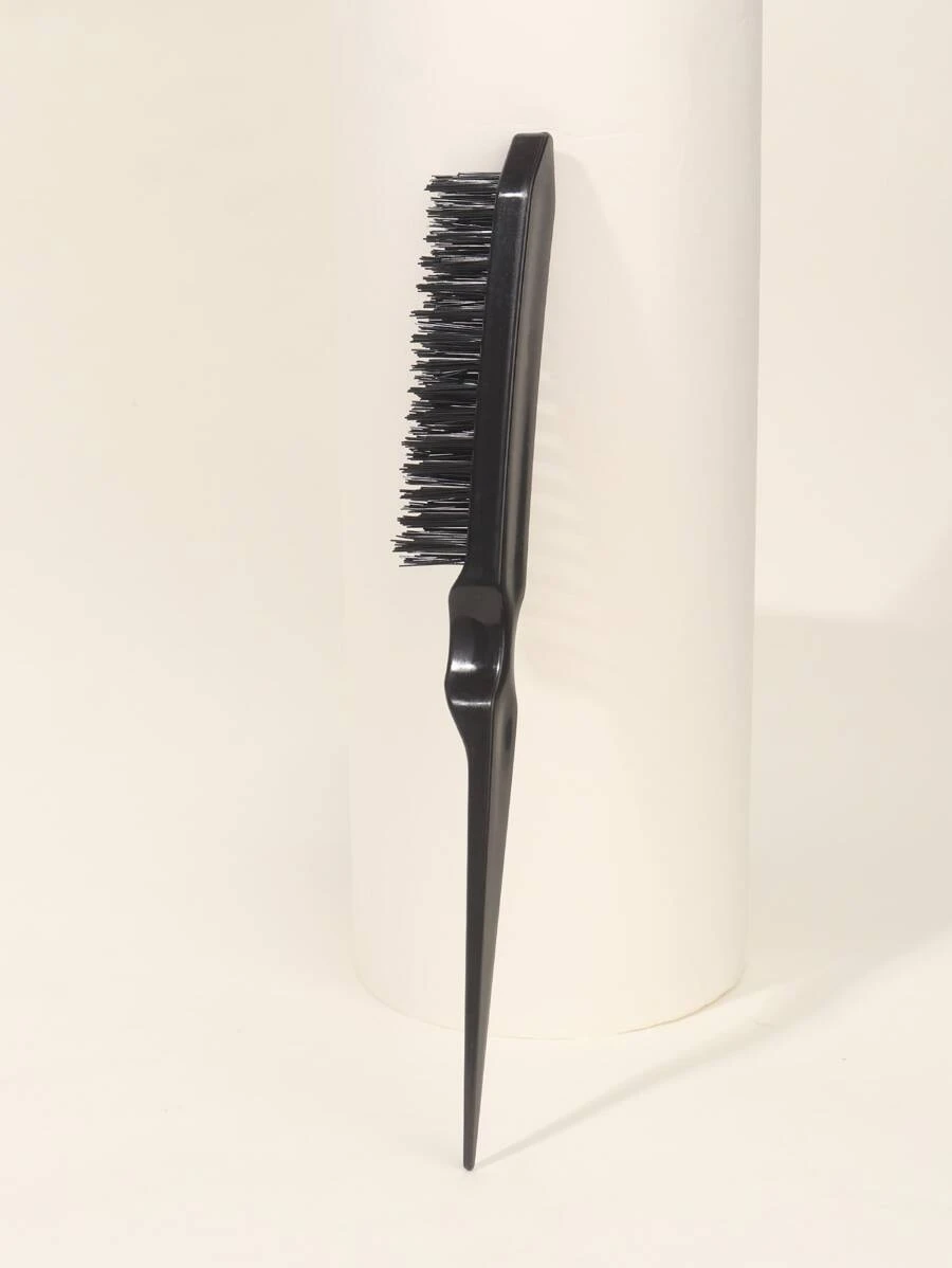 1 Peine De Cardado Para Crear Un Peinado De Bollo Esponjoso - Negro - Ver 1