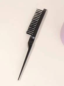 1 Peine De Cardado Para Crear Un Peinado De Bollo Esponjoso - Negro - Ver 3