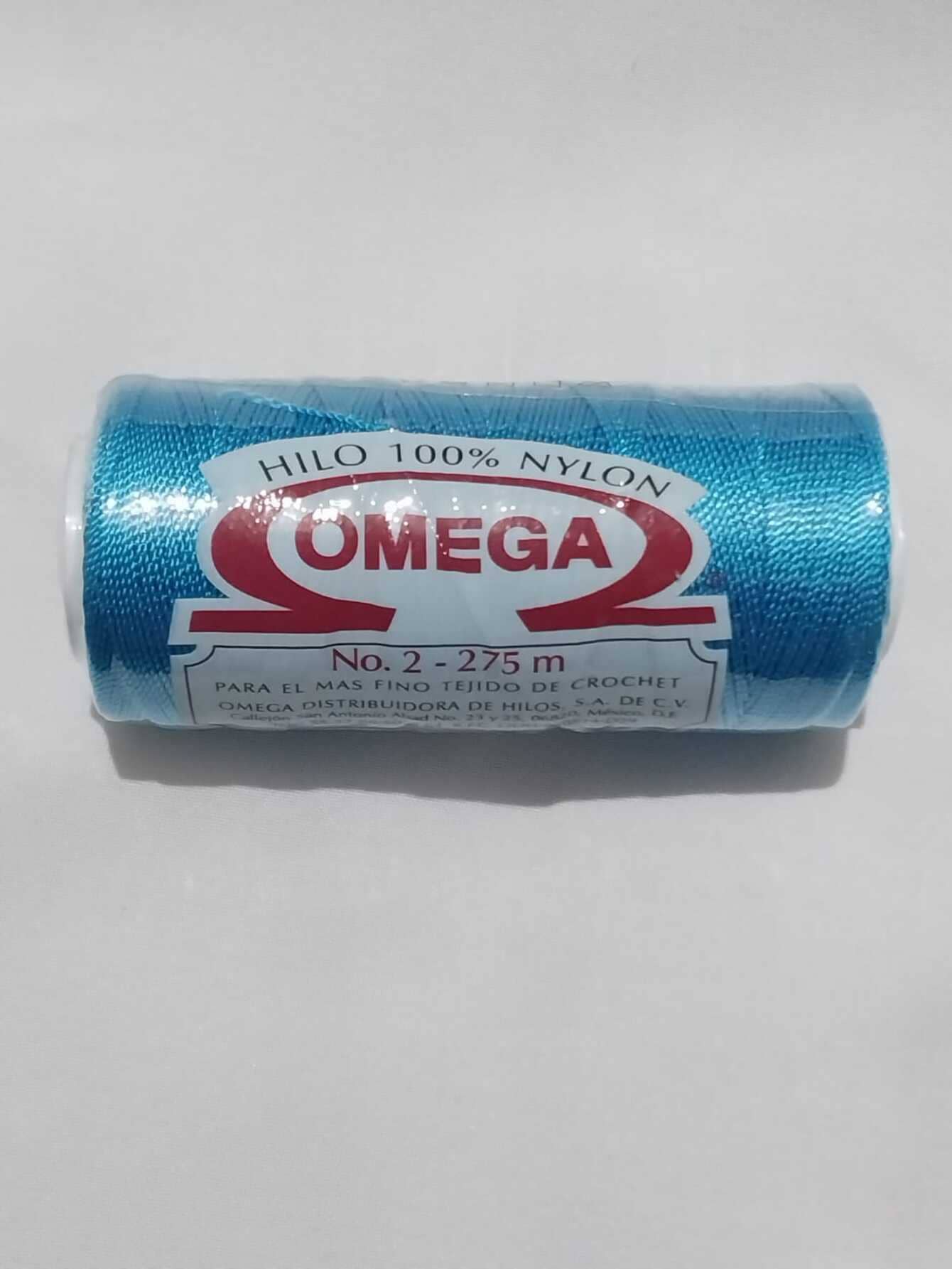 Carrete de hilo de 100% Naylon para tejido  No. 2 - Turquesa - Ver 1