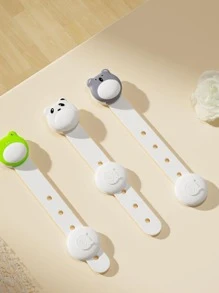 儿童安全柜锁 - 适用于抽屉、冰箱、洗衣机、儿童座椅、橱柜、衣柜、烤箱、垃圾桶 - 无胶可调节多功能扣环式儿童锁，3个/包 - 彩色 - 查看 3