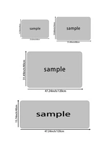 1 件廚房/浴室海報設計地毯、防滑浴室墊、戶外地毯、浴缸墊廚房/浴室/地板裝飾 - 巧克力棕 - 查看 4