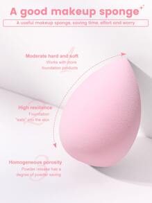 4PCS Makeup Sponge, +2PCS Makeup Puff Set Soft Triangle Powder Mineral Puff For Face Makeup, Suitable For Cream & Powder Concealer, Loose Powder Makeup Applicator