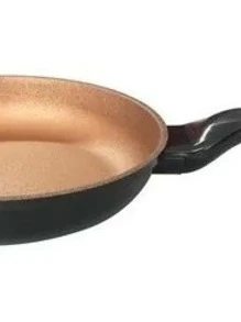 SWISS SILVER 28cm Wok Pan Non-Stick Ceramic Granite Titanium - Korean - Bronze - View 5