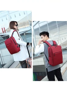 Mochila Funcional Mochila Para Oficina Bolsa para Escuela Mochila Con Entrada Usb