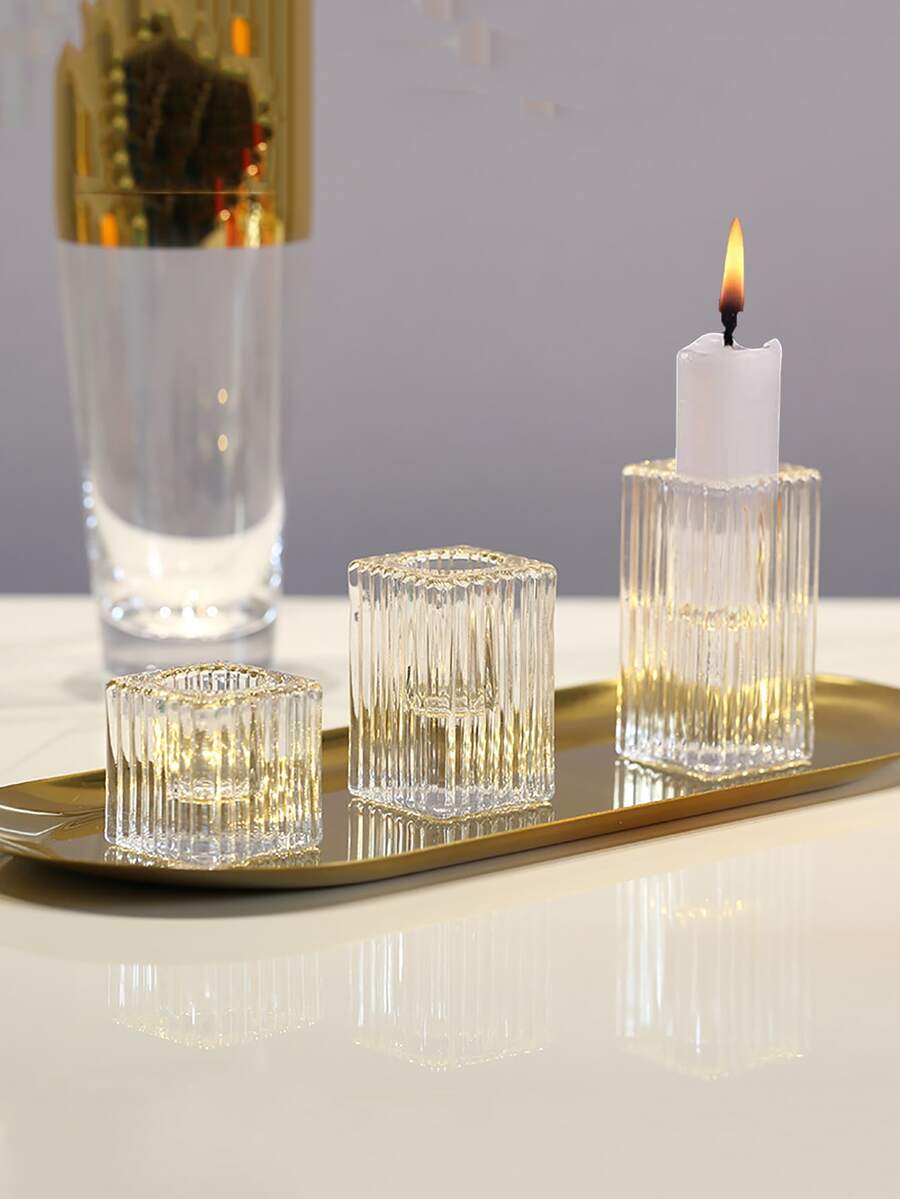 1 giá đỡ nến trong suốt - Trong sáng - Xem 1