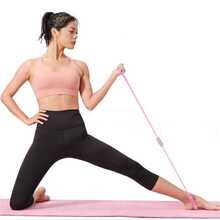 1pc Eight-shaped Resistance Band For Shoulder Stretch And Chest Expansion, Home Exercise - Pink - View 2