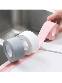 1 Roll White Waterproof Adhesive Tape/caulk Strip For Kitchen Bathroom Sink Tile Gap Sealing, Mold Proof & Mildew Resistant