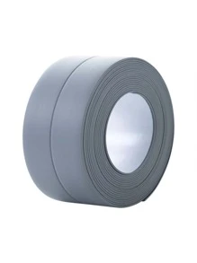 1roll Grey Waterproof Adhesive Tape For Sealing Seams Against Mildew, Dust And Moisture For Sink, Bathroom, Etc. - Grey - View 3