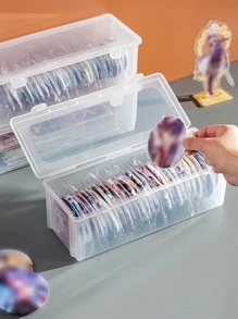 1 stuk transparante zichtbaarheidsbadge van acryl, multifunctionele opbergdoos