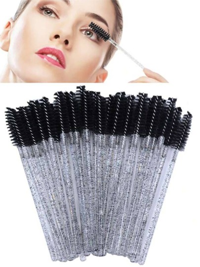 50 件一次性睫毛刷微水晶睫毛膏棒化妆美容涂抹器、化妆、便宜、房间装饰、梳妆台、旅行、卧室、化妆配件