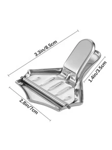 1pc Stainless Steel Lemon Juicer, Multifunctional Mini Fruit Squeezer For Lemon, Kitchen Gadget - Silver - View 4