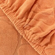 1入組防水浮雕荷花圖案沙發座椅套,高彈性聚酯纖維沙發套,適用於單人座、2/3/4人座、l型、s/m背部,防止髒污、貓爪裂損,沙發套 - 橘色 - 查看 11