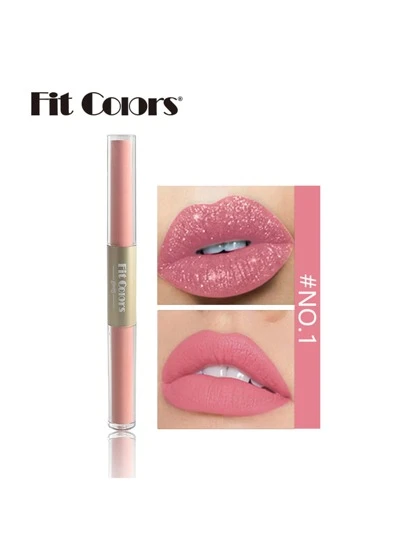 Fit Colors 新品雙頭不粘杯啞面和珠光唇彩液體口紅