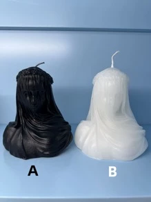 1pc Veiled Girl Aromatherapy Candle Decoration - Multicolor - View 4
