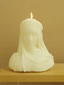 1pc Veiled Girl Aromatherapy Candle Decoration - Multicolor - View 1