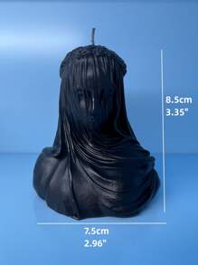 1pc Veiled Girl Aromatherapy Candle Decoration - Multicolor - View 5