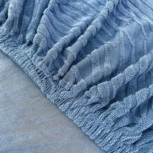 1 Vỏ bọc ghế sofa họa tiết lá chống thấm nước bằng vải Jacquard, Vỏ bọc ghế sofa bằng sợi Polyester có độ đàn hồi cao cho ghế sofa 1/2/3/4 chỗ ngồi, Chân váy sofa chống bẩn, chống trầy xước có họa tiết lá - Màu xanh lam - Xem 10