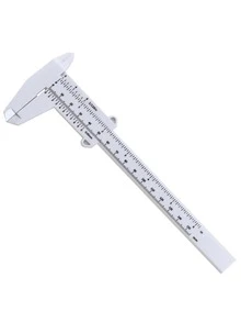 Calibrador Vernier para Cejas - Kit de Maquillaje de Cejas Perfectas con Pestañas y Extensiones de Pestañas, Pie de Rey Profesional para Medición - Herramienta para Diseño de Lashes y Pestañas, Preciso y Duradero - Blanco - Ver 2