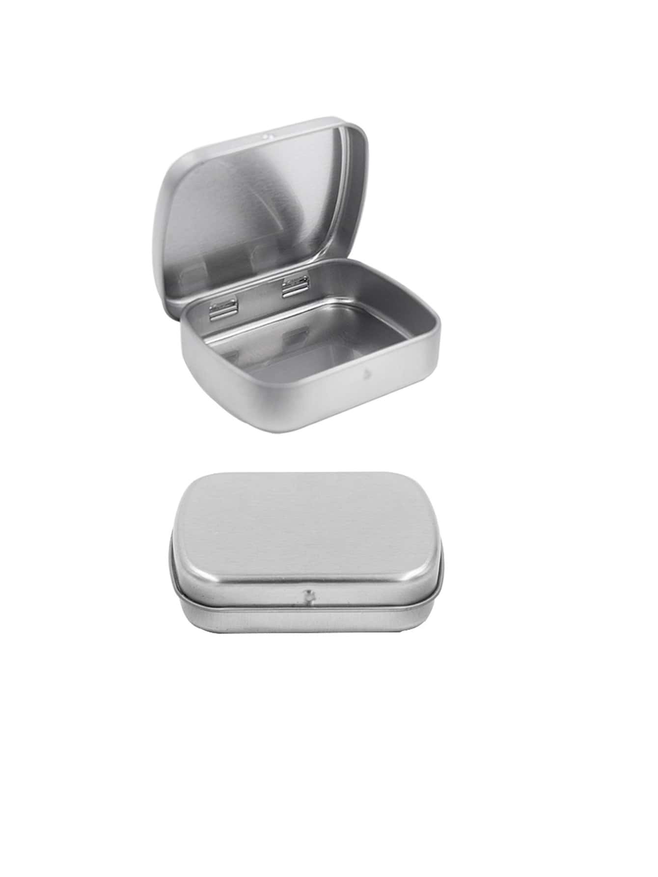 1 Pc iron Box Flip-type Rectangular Storage Iron Empty Rectangular Iron ...